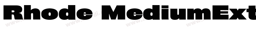 Rhode MediumExtended字体转换